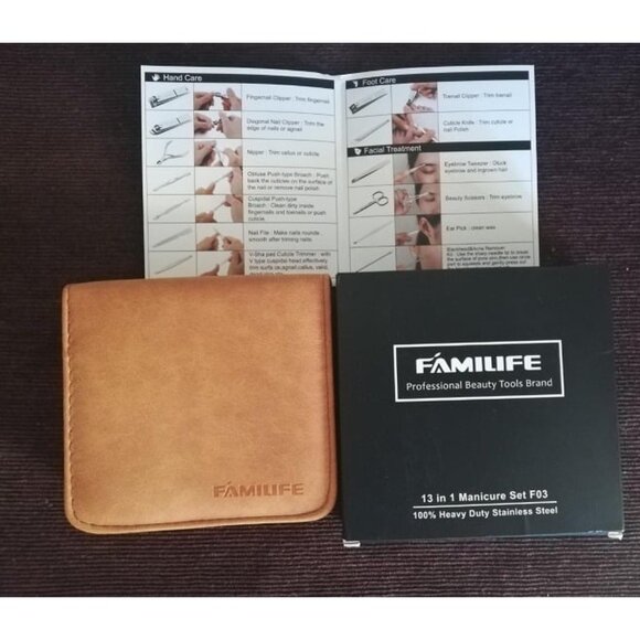 New Manicure Set, Nail Professional Kit Manicure Kits Nail Clipper Sets, 13PCS - Picture 3 of 3